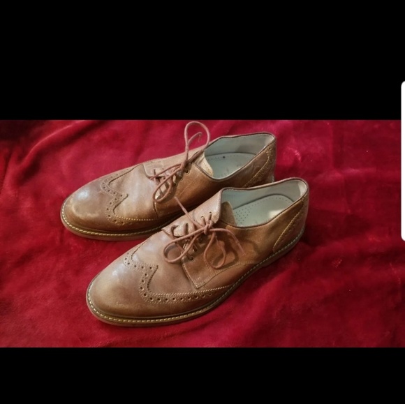 Cole Haan Brown Wingtip Oxford Dress Shoes Size 8 - Picture 1 of 8